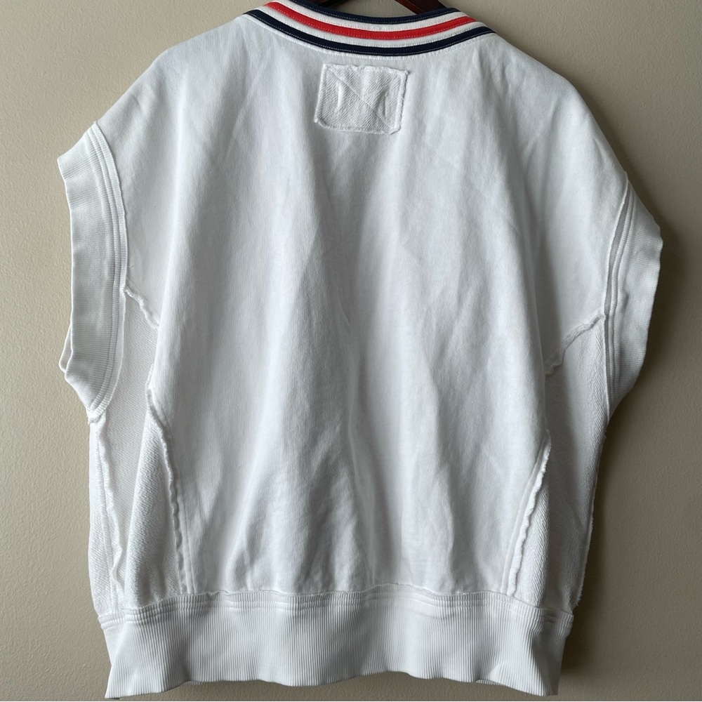 WE THE FREE Ivy Vest Women's XS 100% Cotton Oversized Slouchy Preppy - Picture 3 of 8